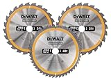 Dewalt 3-tlg. Bau-Kreissägeblätter Set...