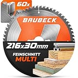 BAUBECK Sägeblatt 216x30 2.4mm...